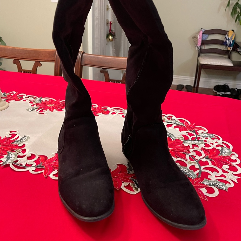 Dana Bachman Over The Knee Suede Boots Ladies Size 9 1/2